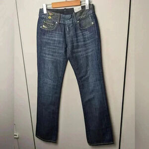 NWT !! DIESEL CHERONE Size  28X32 Low rise straight leg Y2K, 2000 Style